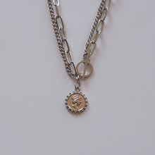 Load image into Gallery viewer, Double layer coin necklace
