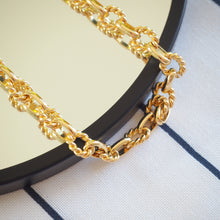 Load image into Gallery viewer, Gold Splicing Chain Necklace
